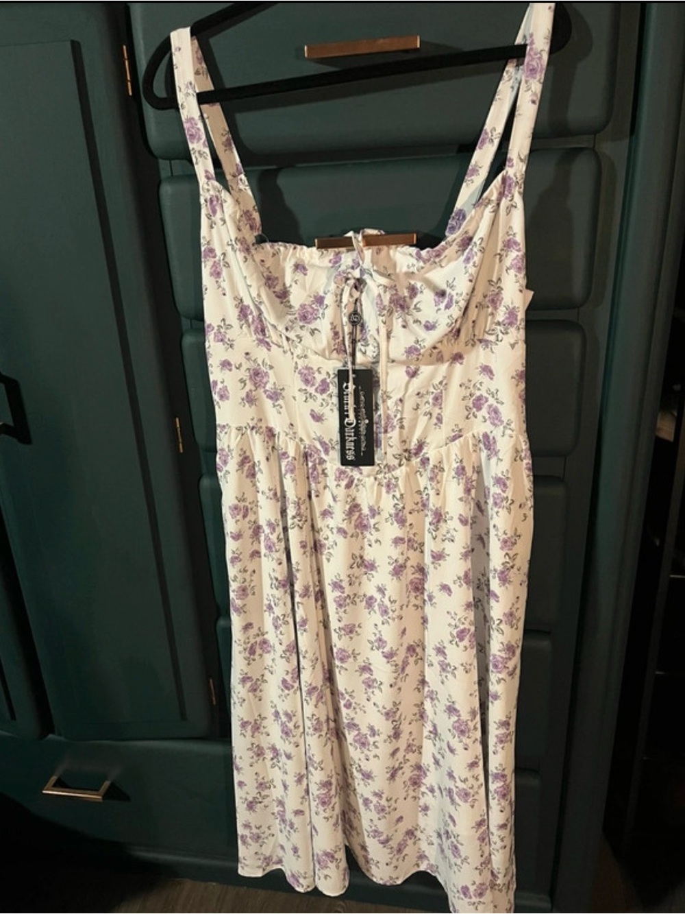 Sweet Lavender Floral Sundress by Sorelle?